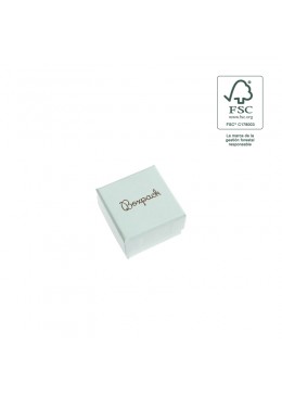 Caja eco FSC® de carton para sortija de joyeria bisuteria 51x51x33 Mm F42