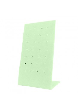 Expositor para 14 pares de pendientes personalizado en microfibra para joyeria bisuteria y joyas cd-p121