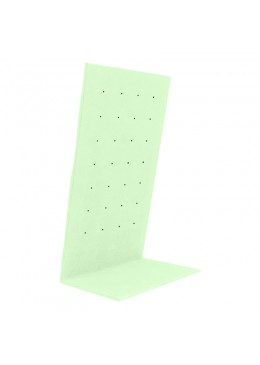 Expositor para 14 pares de pendientes personalizado en microfibra para joyeria bisuteria y joyas cd-p121