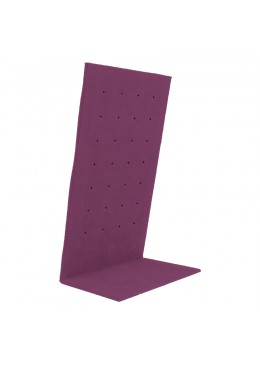 Expositor para 14 pares de pendientes personalizado en microfibra para joyeria bisuteria y joyas cd-p121