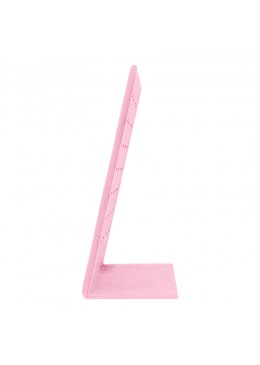 Expositor para 14 pares de pendientes personalizado en microfibra para joyeria bisuteria y joyas cd-p121