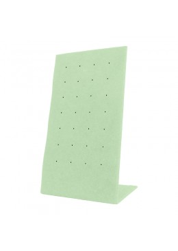 Expositor para 14 pares de pendientes personalizado en microfibra para joyeria bisuteria y joyas cd-p121