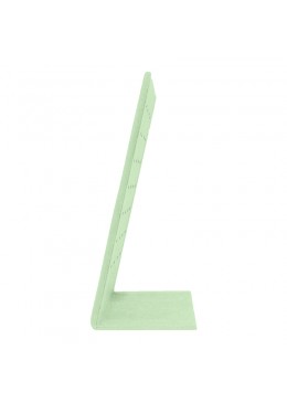 Expositor para 14 pares de pendientes personalizado en microfibra para joyeria bisuteria y joyas cd-p121