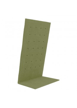 Expositor para 14 pares de pendientes personalizado en microfibra para joyeria bisuteria y joyas cd-p121