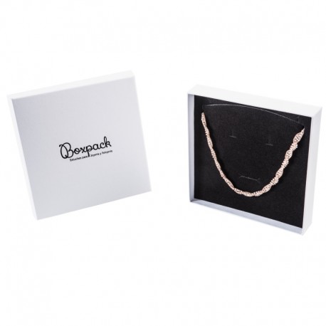 Caja de carton para collar gargantilla de joyeria y bisuteria MP18
