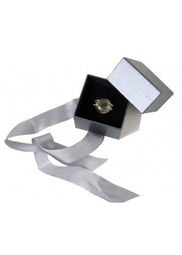 Caja de carton con lazo para anillo pendientes colgante de joyeria bisuteria y joyas TF1
