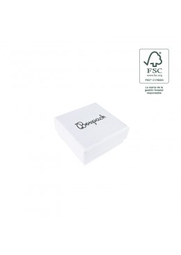 Caja eco FSC® de carton para pendientes de joyeria bisuteria 50x50x23Mm F40