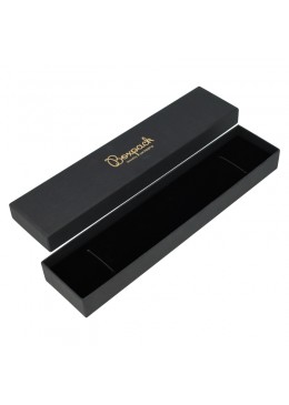 Caja de carton forrada color negro para pulsera de joyeria y bisuteria 235x54x26 mm EP-51-N