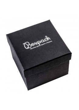 Caja de carton forrada de papel para brazalete o reloj de joyeria y bisuteria EP99