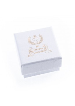 Caja de carton de comunion anillo pendientes joyeria bisuteria joyas CMP42