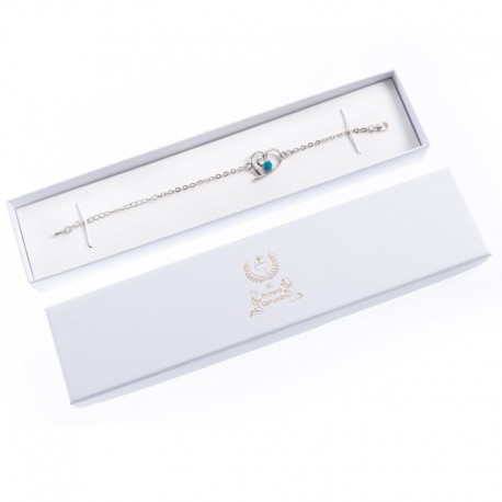 Caja de carton de comunion para pulsera extendida de joyeria bisuteria joyas CMP51