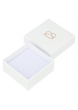 Caja de cartón blanca para pendientes para joyería, bisutería joyas ip-40 50x50x23 mm