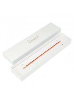 Caja de cartón blanca para pulsera extendida de joyería bisutería y joyas 235x54x26 mm IP-51