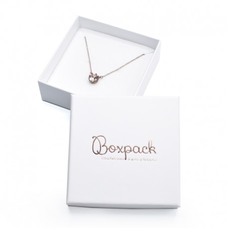 Caja de cartón para juego de sortija, pendientes y colgante de joyería y bisutería IP-81