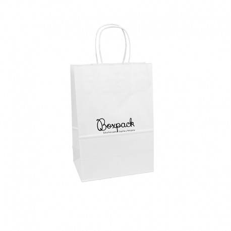 Bolsa blanca de papel economica para joyeria bisuteria y relojeria BE-320