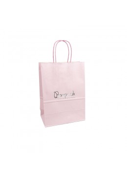 Bolsa rosa de papel economica para joyeria bisuteria y relojeria BE-320