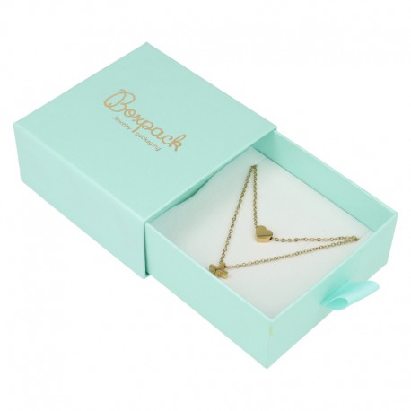 CAJA PARA PENDIENTES Y COLGANTE 90x87x40 Mm AGUAMARINA SG-3-AQ-AQ