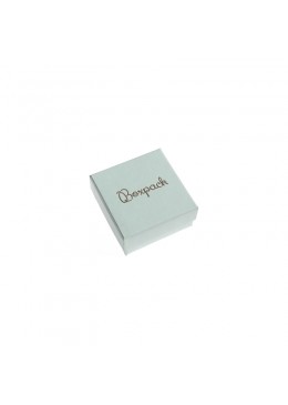 Caja de cartón para juego con colgante color aguamarina de joyería y bisutería cerrada AQ-61