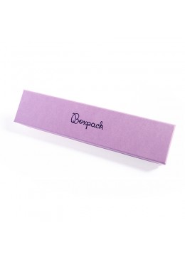 CAJA CARTON PARA PULSERA EXTENDIDA color morado 233x53x25mm LV-51