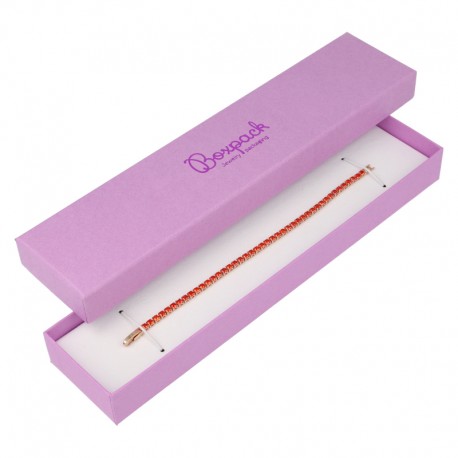 CAJA PARA PULSERA EXTENDIDA color morado 233x53x25mm LV-51