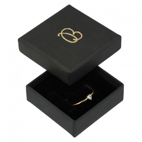 Caja de cartón para anillo o pendientes para joyería, bisutería joyas PT-45