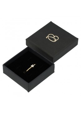 Caja de cartón para anillo o pendientes para joyería, bisutería joyas PT-45