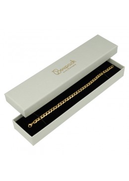 Caja de cartón para pulsera extendida de joyeria bisuteria y joyas color gris 235x54x26 mm ST-51