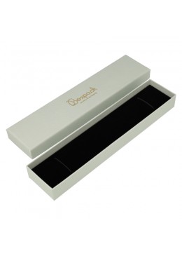Caja de cartón para pulsera extendida de joyeria bisuteria y joyas color gris 235x54x26 mm ST-51