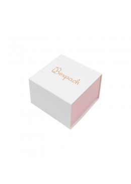 Caja de carton forrada de papel para anillo sortija de joyeria y bisuteria SL-42