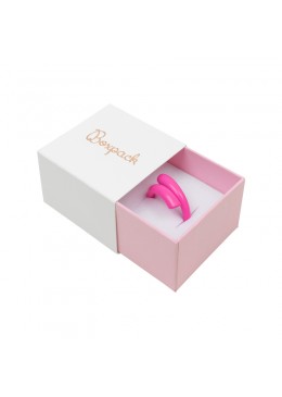Caja de carton forrada de papel para anillo sortija de joyeria y bisuteria SL-42