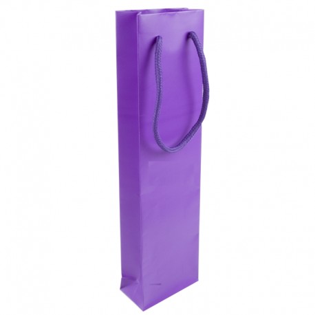 Bolsa de papel mate para joyeria bisuteria y relojeria morado O-B-B