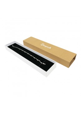 Caja de carton para pulsera extendida de joyeria y bisuteria SL-51