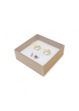 Caja de carton para pendientes, anillo o colgante de joyeria y bisuteria SL-81