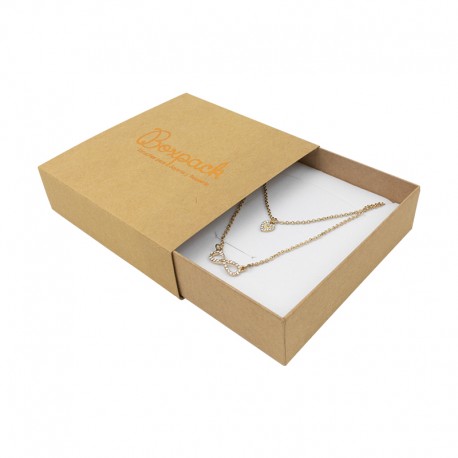 Caja de carton para collar o aderezo de joyeria y bisuteria SL-17