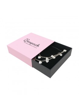 Caja de carton para collar o aderezo de joyeria y bisuteria SL-17