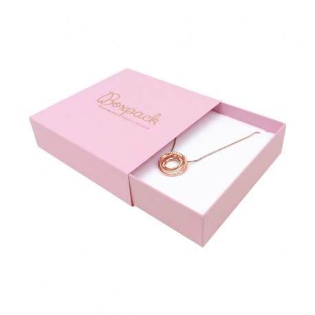 Caja de carton para collar o aderezo de joyeria y bisuteria SL-17