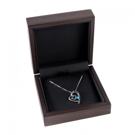 ESTUCHE MADERA COLGANTE NOGAL 90x90x36 mm CU4