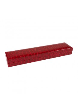 Estuche para pulsera extendida de joyeria bisuteria 227x50x28mm rojo CR-5-PE