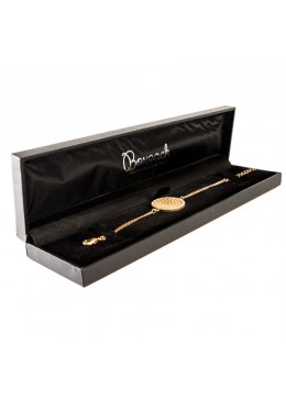 Estuche forrado en imitacion piel para pulsera extendida de joyeria bisuteria y joyas C-5-PE