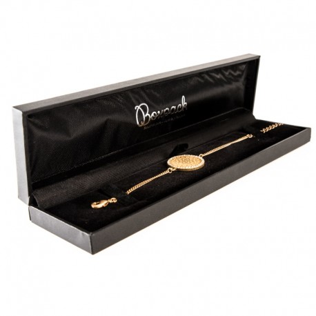 Estuche forrado en imitacion piel para pulsera extendida de joyeria bisuteria y joyas C-5-PE
