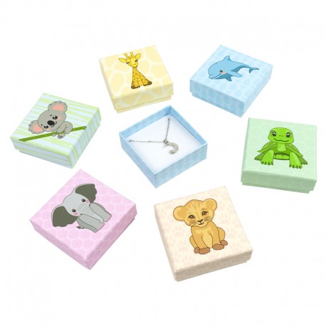 Caja de carton para juego y colgante infantil para joyas joyeria y bisuteria AN-61
