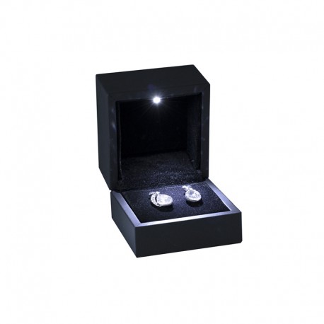 Estuche pendientes con luz led para joyeria bisuteria joyas 60X65X50mm LE-12