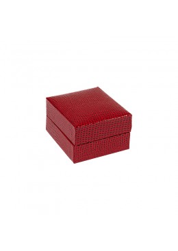 Estuche forrado para pendientes de joyeria bisuteria 47x52x31mm rojo lz-1-P