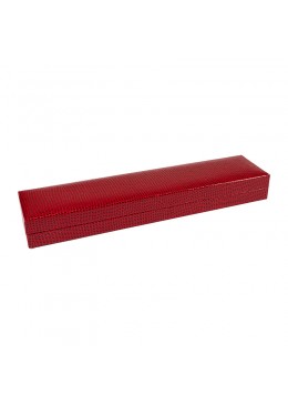 Estuche para pulsera extendida de joyeria bisuteria 227x50x28mm rojo LZ-5-PE