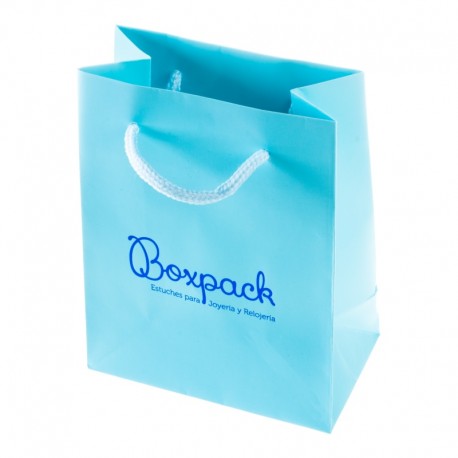 Bolsa de papel mate para joyeria bisuteria y relojeria B-M