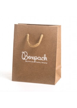 Bolsa de papel Kraft para joyeria bisuteria y relojeria BK-M