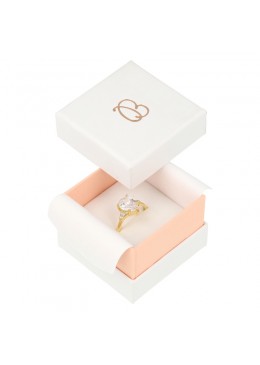 Caja de carton para anillo o pendientes de joyeria bisuteria y joyas  SA-42-RS