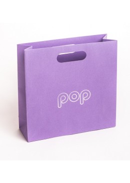 Bolsa de papel de asa troquelada para joyeria bisuteria y joyas BPO-L