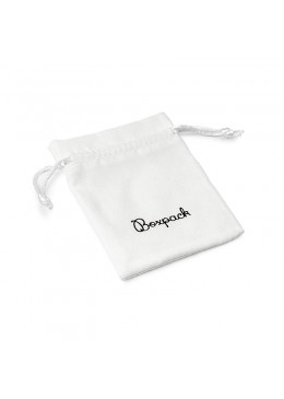 Bolsa de suede blanca con cierre de cordones para joyeria y bisuteria 95x120 Mm S-302