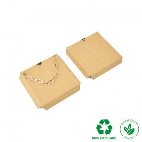 INTERIOR ZIP ECO JUEGO Y COLGANTE KRAFT 77x77x12 mm IC-PF2